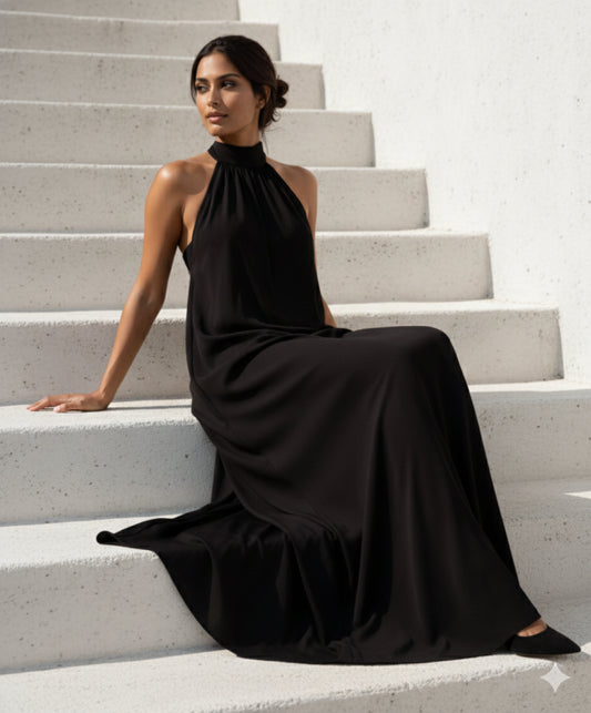Black Halter Dress