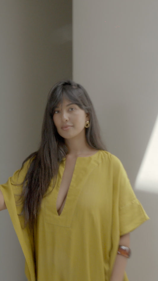 Yellow kaftan